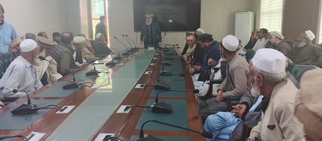 Feb 9 2026 Wadaan Development Organisation president briefing to the members during visit to the Deputy Commissioner Nowshera Office