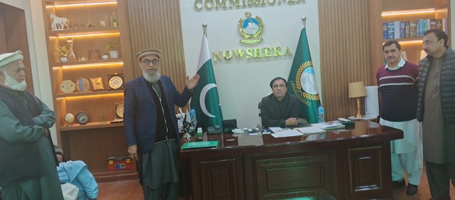 Feb 9 2026 Wadaan Development Organisation president appraising the Deputy Commissioner Nowshera Office